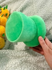 Nintendo Super Mario Bros. Pokey the Cactus Plush 9.5” in Green Pipe SEE WEAR