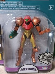 *FREE SHIP* 4″ METALLIC SAMUS Exclusive Metroid World of Nintendo Jakks Pacific