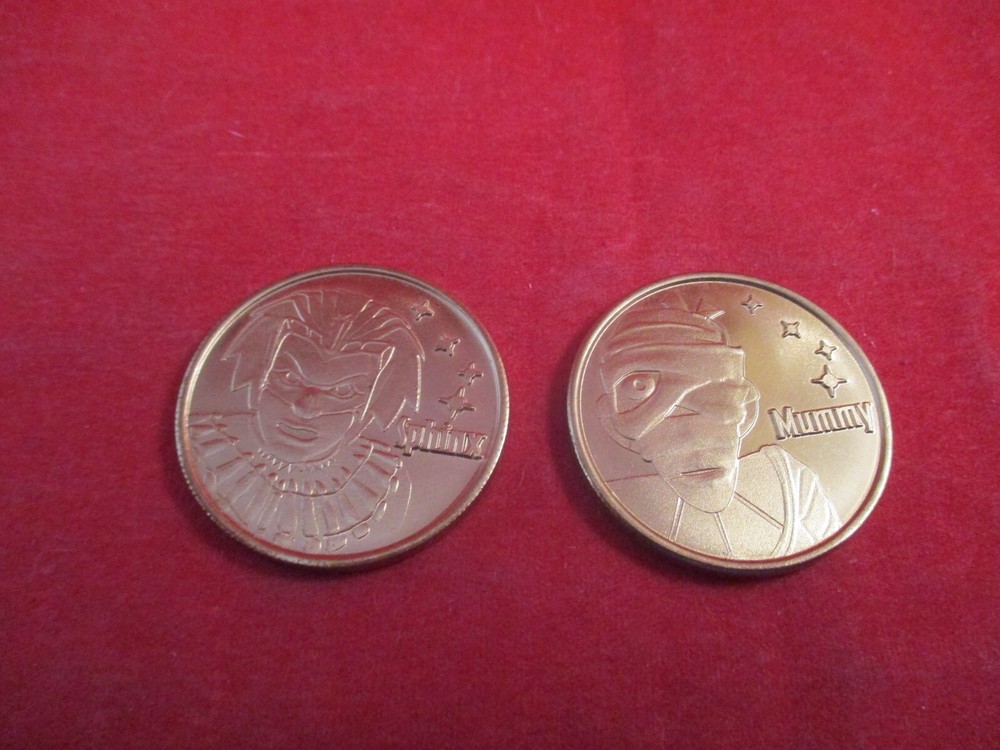 Sphinx And The Cursed Mummy Gamecube PS2 Xbox THQ Promotional Gold Coins