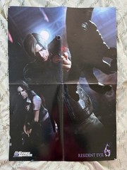 MEGA RARE RESIDENT EVIL 6 & MASS EFFECT 3 2-SIDED GAME POSTER FOR COLLECTORS