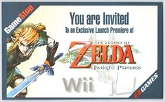 2006 Legend Of Zelda Twilight Princess Original Launch Promo Advertising Card