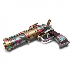 11” Arcane Jinx Pistol Pink Blue Anime Style Crazy Punk Replica Foam Gun Prop