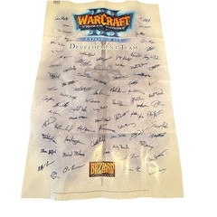2003 Warcraft III Frozen Throne Blizzard Entertainment Development Team Poster