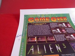 Super NES Buyer’s Guide Magazine Prototype Sheet Alien 3 Super Nintendo SNES