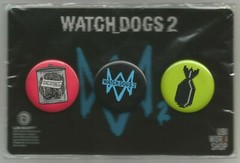 WATCH DOGS 2 – 3 PIN SET ~ UBISOFT ~ GAMESTOP EXCLUSIVE ~ BRAND NEW SEALED