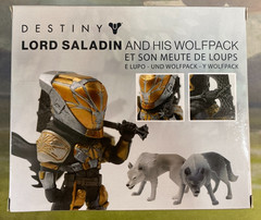 Destiny Lord Saladin Iron Banner Iron Wolf Pack Action Figure Set Bungie NEW