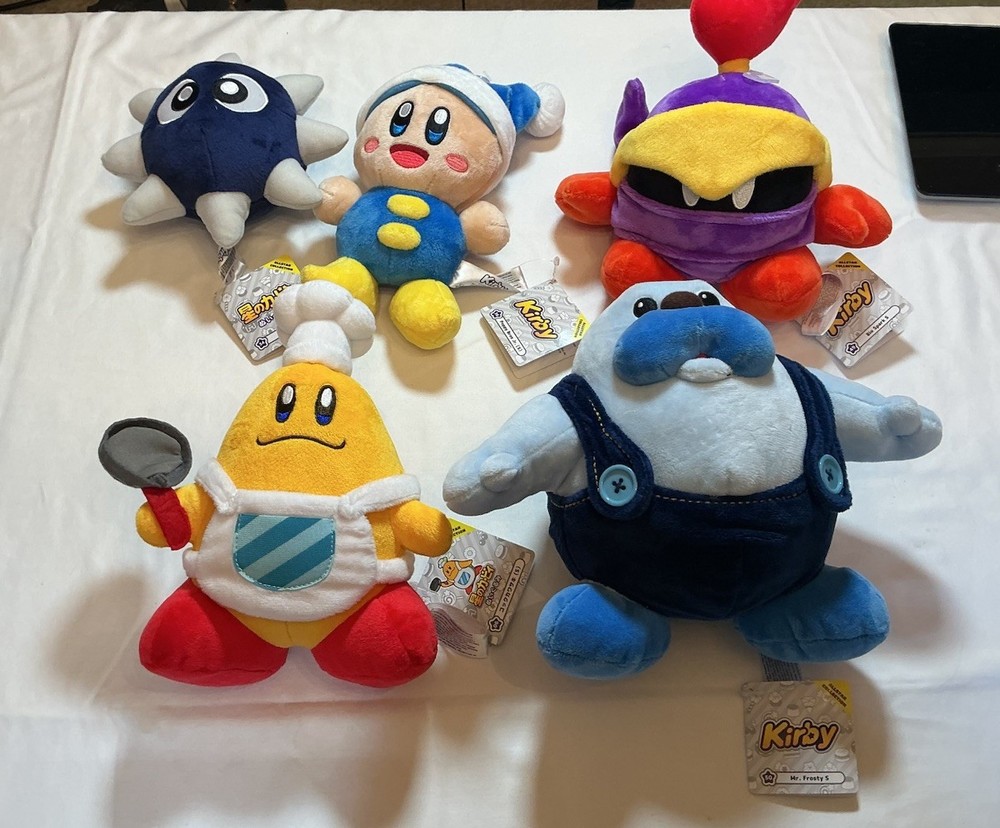 Kirby Enemies Plush Lot 5 Sanei New With Tags Poppy Bros Jr Kawasaki Bio Spark
