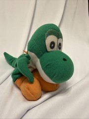 Yoshi 7″ Bean Bag Plush 1997 BD&A Bensussen Deutsch Mario 64 N64 Nintendo