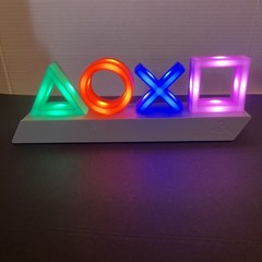 Sony PlayStation LED Gaming Light-Up Sign Controller Icons, 3 Modes, Paladone