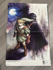 2006 Official Legend of Zelda Twilight Double Sided Poster Nintendo Wii 10×16
