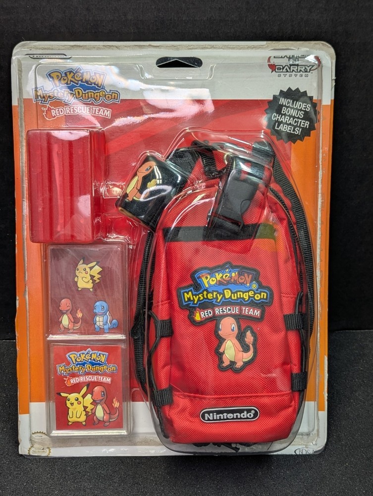 Pokémon Mystery Dungeon Red Rescue Charmander GBA Switch N Carry Bag Kit