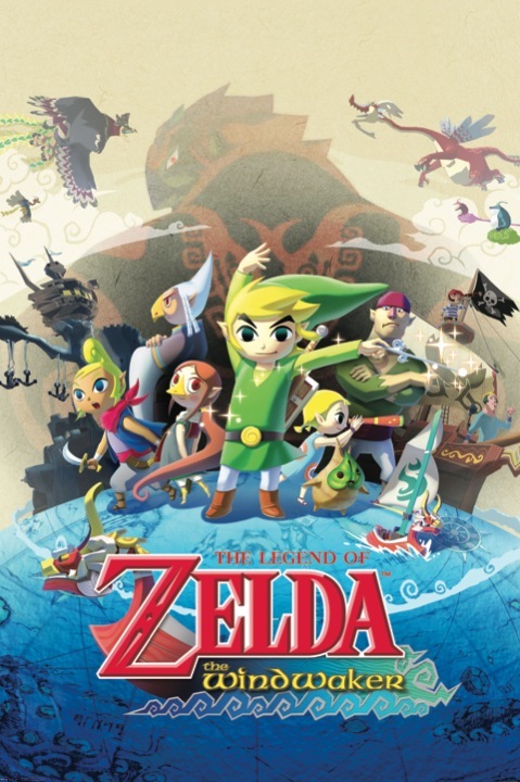 Zelda Wind Waker HD 24×36 poster Legend Video Games Nintendo Wii U Ganondorf!!!!