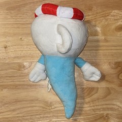 2017 Cuphead Ghost Plush Original 11″ Plush Blue and White Soft Videogame