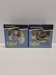 Fallout Crate Lot Nick Valentine & Piper Wright Figures NIB Loot Crate Bethesda