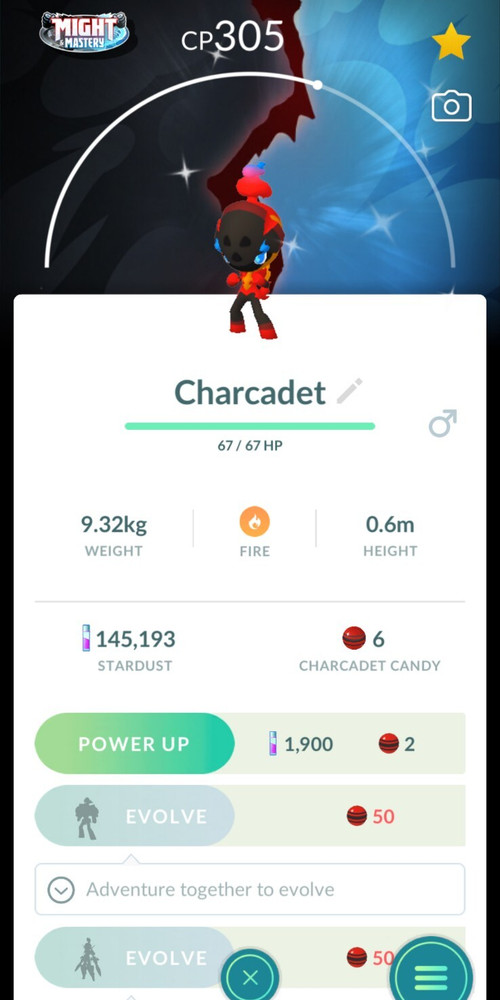 Pokémon New Shiny Charcadet background – MlNl P T C – GO Read Description