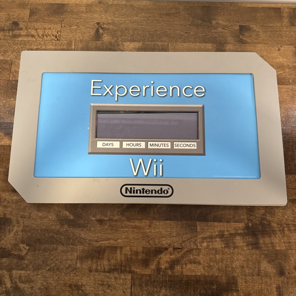 Nintendo Wii Experience Wii Launch Countdown Clock 2006 AS IS