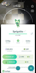 Pokémon Shiny Sprigatito special background Dual Destiny – GO TRADE 20k stardust