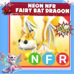 Neon Fairy Bat Dragon(NFR) Adopt Your Me Cheap For Sale/Fast Shipping
