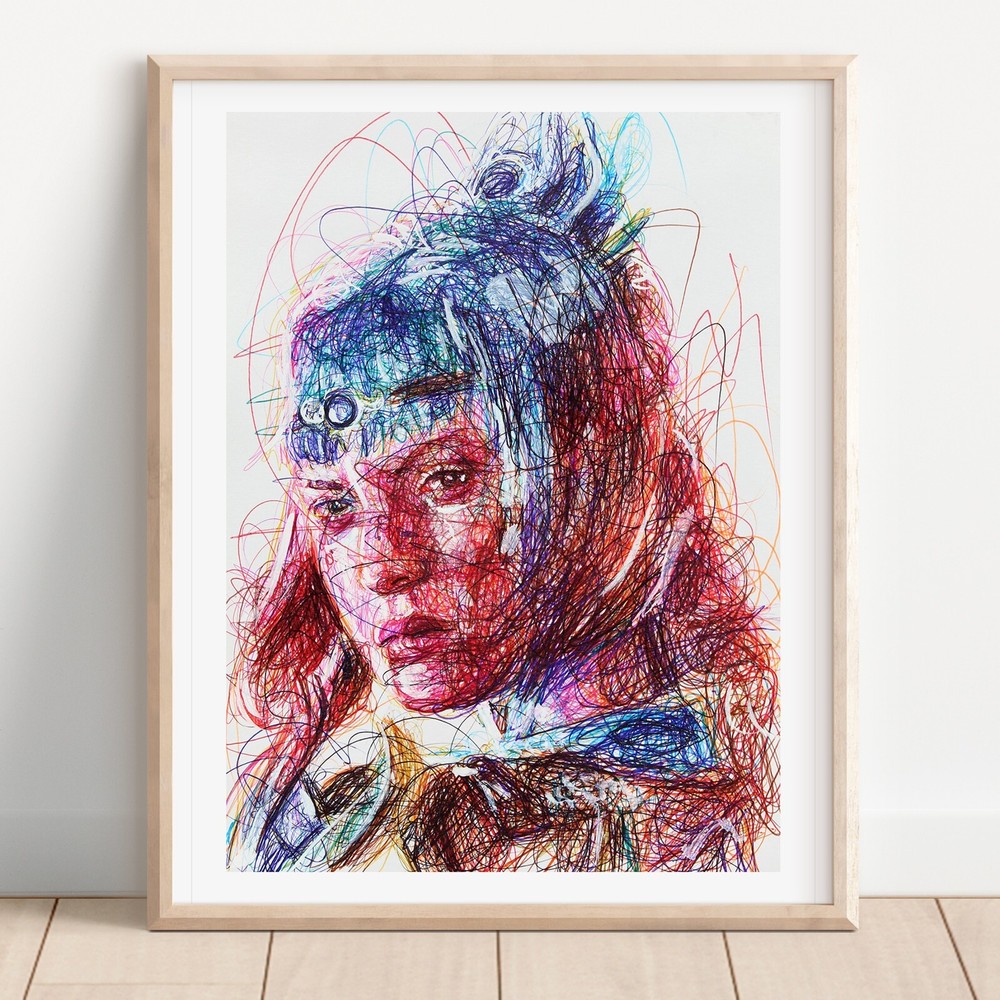 Shadow Heart Ballpoint Pen Print, Baldur’s Gate 3 Art Poster