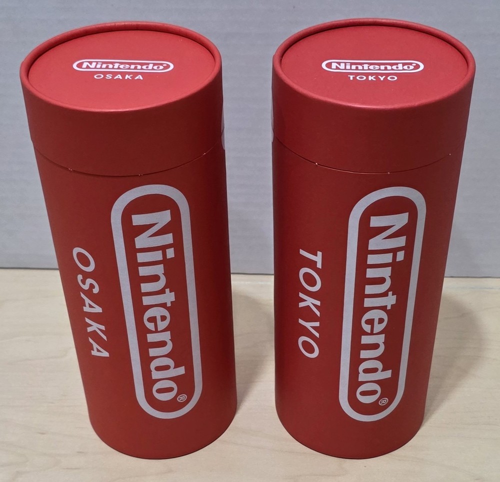 Set of Both Nintendo Tokyo & Osaka Nintendo Store Red XXL 2XL T-Shirt Tubes Only